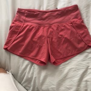 lulu lemon pink shorts